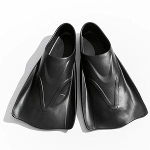 짧은 개구리 신발 성인 실리콘 수영 핀 전문 수영 및 다이빙 훈련 수영장 다이빙 용품 수영 지느러미