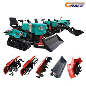 맞춤형 5 in 1 기계, 널리 사용되는 농업 기계, 소형 논농업 장비, 미니 크롤러 트랙터 (굴삭기 포함)