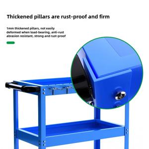 BaoLian 기계 작업장 도구 브레이크 휠이있는 카트 도구 트롤리 도구 상자 캐비닛 주최자 홀더 차고 작업대 랙