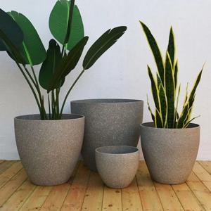 서리로 덥은 모조 돌 분재 화분 발코니 식물 냄비 홈 장식 용품 대용량 식물 성장 및 재배 냄비