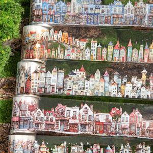 Mr.Paper kawaii Wacky House 시리즈 하우스 조경 테이프 DIY 핸드북 장식 테이프 스티커 학생 용품 washi 테이프 세트