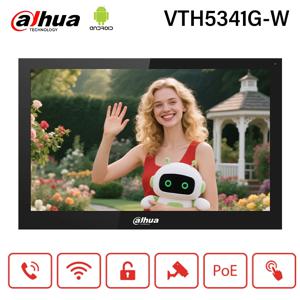 Dahua 기존 안드로이드 IP 및 Wi-Fi 실내 모니터 PoE RS-485 포트가 있는 10인치 터치 스크린 IP 카메라 모니터 MultiLang VTH5341G-W