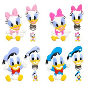 1/3/10pcs 실리콘 데이지 도널드 아기 젖꼭지 클립 식품 학년 실리콘 젖꼭지 홀더 DIY에 대 한 BPA 무료 아기 젖니가 남 구슬