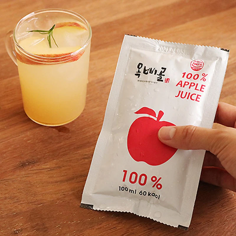 옥삐골 국내산  사과즙 100ml 30포 50포 100포