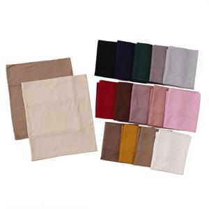 새로운 사이즈 와이드 엣지 언더캡 튜브 캡 여성용 소프트 모달 코튼 이너 히잡 터번 무슬림 솔리드 플레인 오픈 캡 스트레치 히잡