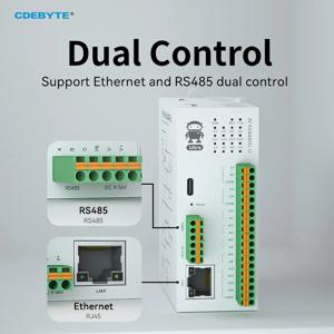 분산형 원격 IO 모듈 Modbus DI/DO/AO/AI RS485 RJ45 새 버전 CDEBYTE M31-U 시리즈 지원 PNP NPN DIP 무료 접합
