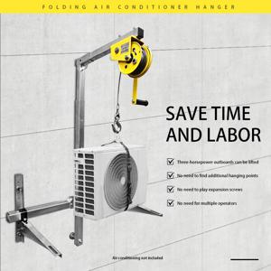 에어컨 리프팅 기계 브래킷, 크레인 리프팅 브래킷, 측면 스윙 리프팅 크레인 브래킷, 수동 윈치 어셈블리, 10m, 25m