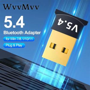 PC 용 Bluetooth 어댑터 USB Bluetooth 5.4 5.3 스피커 마우스 키보드 용 동글 Adaptador 수신기 음악 오디오 USB 송신기