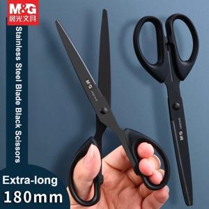 1/2/3PCS M&G 검은 가위 다목적 스테인레스 스틸 블레이드, 접착 테이프 용 비 접착성 불소 코팅 블레이드