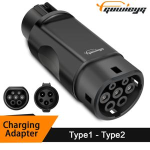 EV 충전기 커넥터, 타입 1-타입 2 EV 충전기 어댑터, SAE J1772 소켓, 타입 1-타입 2 어댑터, 32A, 7.2kw