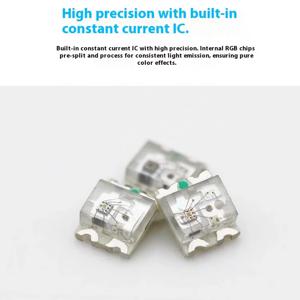WS2812B 2020 RGB LED 5V 프로그래밍 가능 라이트 비즈 0807 4핀 어드레서블 LED 테이프 패널 포장