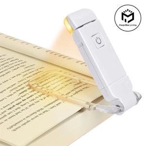 LED USB 충전식 책 독서등 눈 보호 야간 조명 휴대용 클립 책상 램프 북마크 독서등 야간 조명