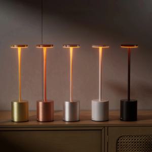 3색 조명 조절 무선 LED 테이블 램프 레트로 바 분위기 조명 레스토랑 바 야외 분위기 조명