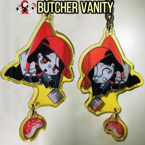 애니메이션 이시 부처 밸런티 코스프레 키체인 아크릴 펜던트 키링 양면 키체인 가방 액세서리 할로윈 소품