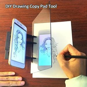 1pc 광학 드로잉 보드 - 예술가 및 초보자에게 적합하며, 반사 거울과 조절 가능한 스탠드가 포함되어 있으며, 모든 계절에 적합합니다.