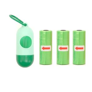 1pc 유모차 여행 기저귀 가방 디스펜서 및 기저귀 처리 가방, 유모차 교수형 쓰레기 봉투 디스펜서 및 3 롤 쓰레기 봉투