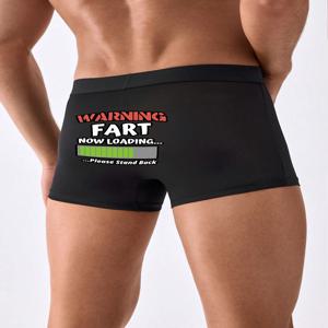 남성용 재미있는 복서 브리프, 프린트 소프트 트렁크 속옷, 짧은 복서