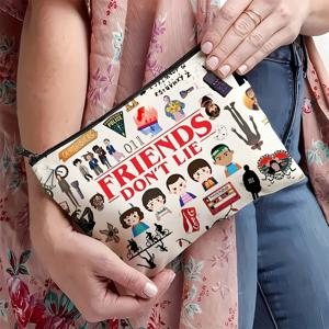 TV 프로그램 메이크업 가방 - 여성용 귀여운 다기능 지퍼 가방, 보석 보관 가방, 완벽한 여행용 지퍼 소형 보관 가방