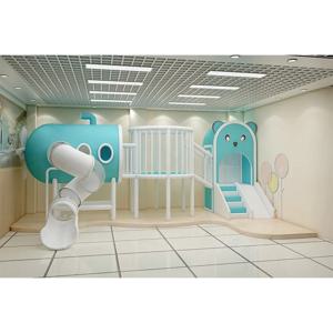 어린이 놀이방 맞춤형 유아용 실내 놀이터 튜브 슬라이드 및 부드러운 등반 사다리 포함 어린이용 소프트 플레이 센터