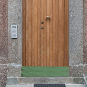 2개입 홍수 방지 모래주머니 긴 재사용 가능한 캔버스 물막이 가정용 차고 지하실 홍수 보호용 중량 모래주머니