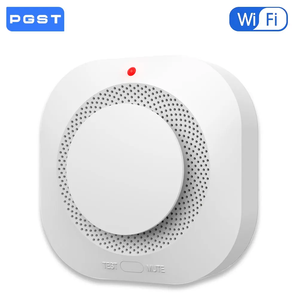 WiFi 화재 방지 연기 감지기 경보 감지기 Smart Life 앱 및 Tuya Smart 앱 제어는 Alexa 및 Google Assistant와 함께 작동합니다.