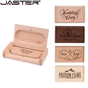 JASTER 나무 TYPE-C USB 2.0 플래시 드라이브 128GB 펜 드라이브 무료 로고 크리 에이 티브 비즈니스 선물 U 디스크 64GB 상자 32GB 메모리 스틱
