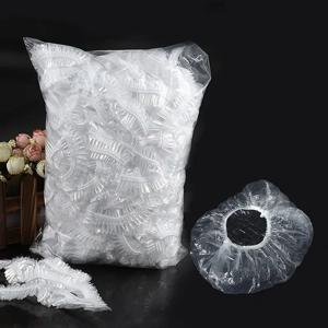 샤워 캡 헤드 세트 탄력 있는 플라스틱 두꺼운 42cm 100개