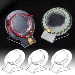 새로운 1Pc 지우기 보석 팔찌 디스플레이 홀더 팔찌 주최자 랙 아크릴 구슬 팔찌 디스플레이 칼라 스탠드 홀더