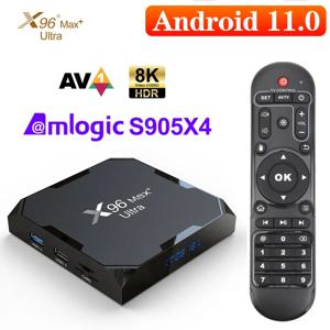 X96Max Plus Ultra TV 박스 안드로이드 11 Amlogic S905X4 4GB/32GB 4GB/64GB TV 박스 AV1 8K 와이파이 블루투스 X96 Max 미디어 플레이어 TV 셋톱 박스