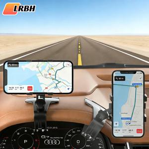 차량용 범용 대시보드 휴대폰 거치대, 주차 번호판 포함, 360 도 회전 가능, 아이폰용 자동 휴대폰 클립 브래킷