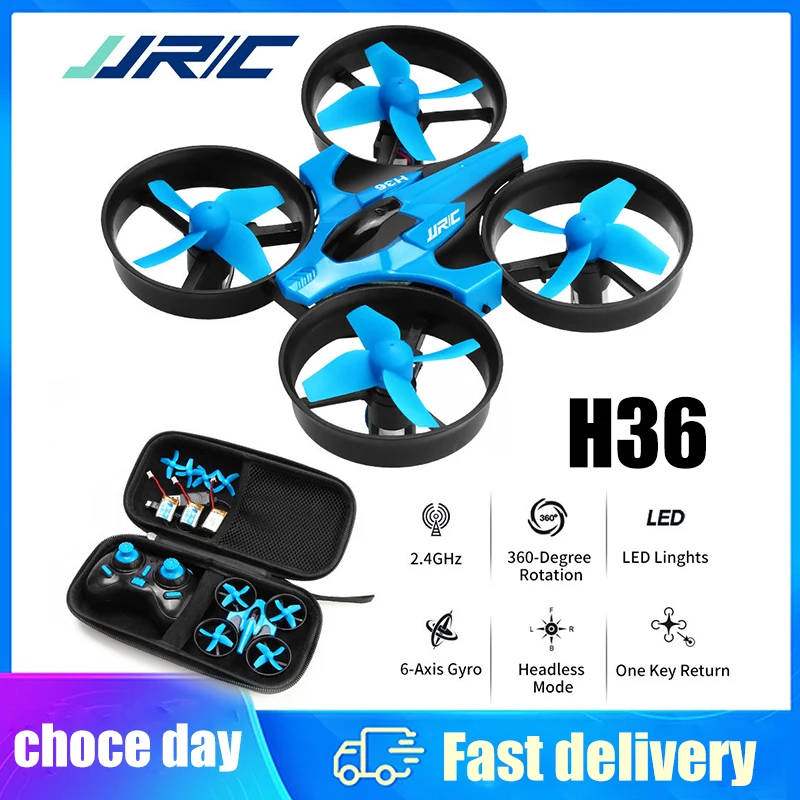 JJRC H36 미니 RC 2.4G 드론 6축 헤드리스 모드 충돌 방지 헬리콥터 360 °   쿼드콥터 드론 어린이 장난감 뒤집기