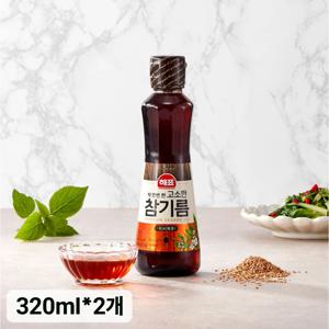 [사조공식샵) 해표 고소한참기름 320ml * 2개