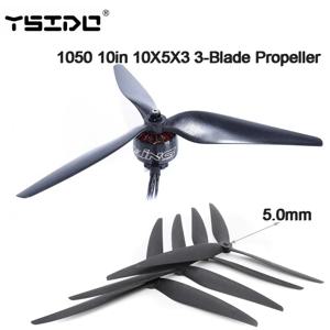 멀티로터용 유리 나일론 섬유 프로펠러, 10 인치 FPV Cinelifter MarcoQuad, 2 쌍 (2CW + 2CCW) RC 소품 1050, 10 인치 10x5 X3 3 날, 5.0mm