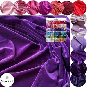 폭 175cm 핑크 퍼플 소프트 벨벳 원단, 정장 드레스 배경, 웨딩 파티 장식 커튼, 사진 촬영 배경용