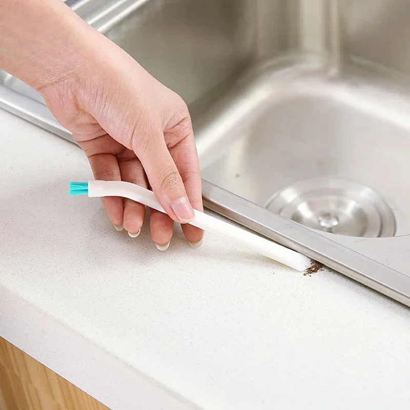 좁은 청소 브러시 긴 손잡이 휴대용 갭 아기 젖병 갭 청소 브러시, 가정용 주방 도구, 작은 브러시, 2 개/세트
