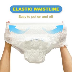 L 사이즈 10개 세트 곰 2마리 노인용 성인 풀업 바지, 노인용 남녀공용 기저귀, 대형 요실금 속옷