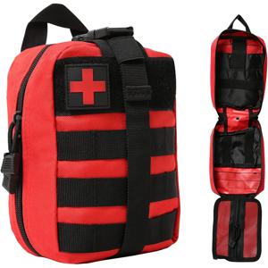 1pc EMT 파우치, Molle 의료용 파우치 찢어진 응급 처치 키트 여행용 야외 하이킹을위한 응급 생존 가방