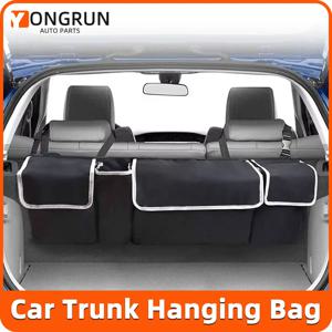 YONGRUN 1개 접이식 SUV 트렁크 수납 가방 대용량 뒷좌석 수납 가방 자동차 내부 용품 옥스포드 천 걸이형 가방
