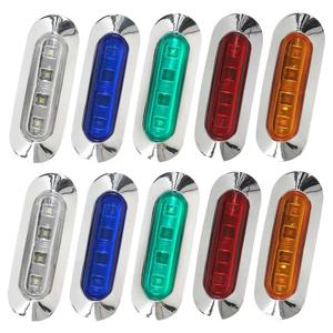 2PC 레드 그린 LED 트럭 램프 보트 네비게이션 라이트 12-24V 방수 세일링 신호 램프 해양 요트 경고등 사이드 마커