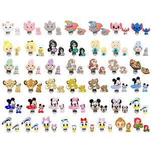1 세트 실리콘 새로운 미니 덤보 미키 비즈 Teether 식품 등급 씹는 치아 구슬 DIY 젖꼭지 체인 쥬얼리 액세서리