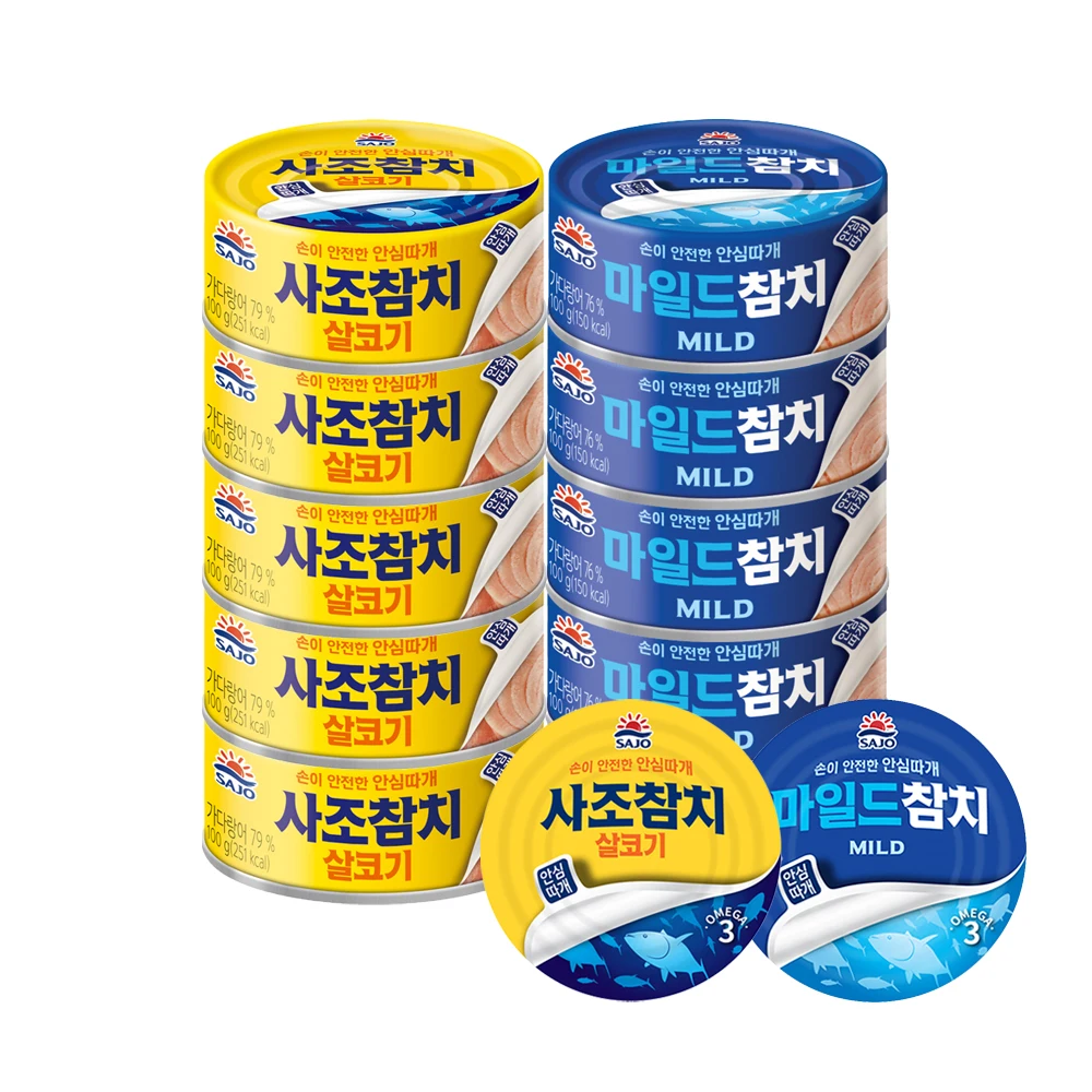 [사조공식샵]살코기참치 100g*6캔+마일드참치 100g*6캔_V