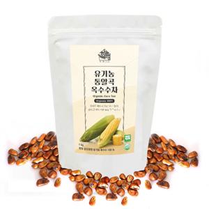 하루곳간 유기농 통알곡 볶은 옥수수차 1kg 곡물차