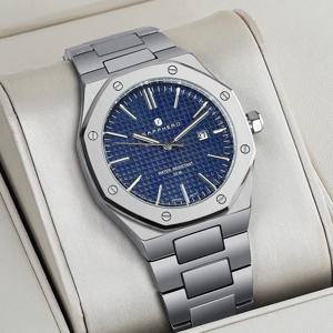 SAPPHERO 남성용 시계, 스테인레스 스틸 스트랩, 방수 디자인, 자동 달력, 축제 선물, 절묘한 선물 상자 시계