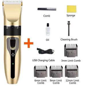 전기 면도기, 전기 미용 트리머, USB 충전식 면도기, 저 데시벨 전문 동물 헤어 클리퍼