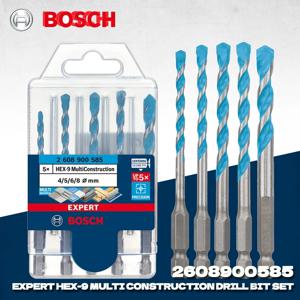 BOSCH 2608900585 5 Pcs EXPERT HEX-9 임팩트 드릴 드라이버 용 멀티 건설 드릴 비트 세트 Bosch 전동 공구 액세서리