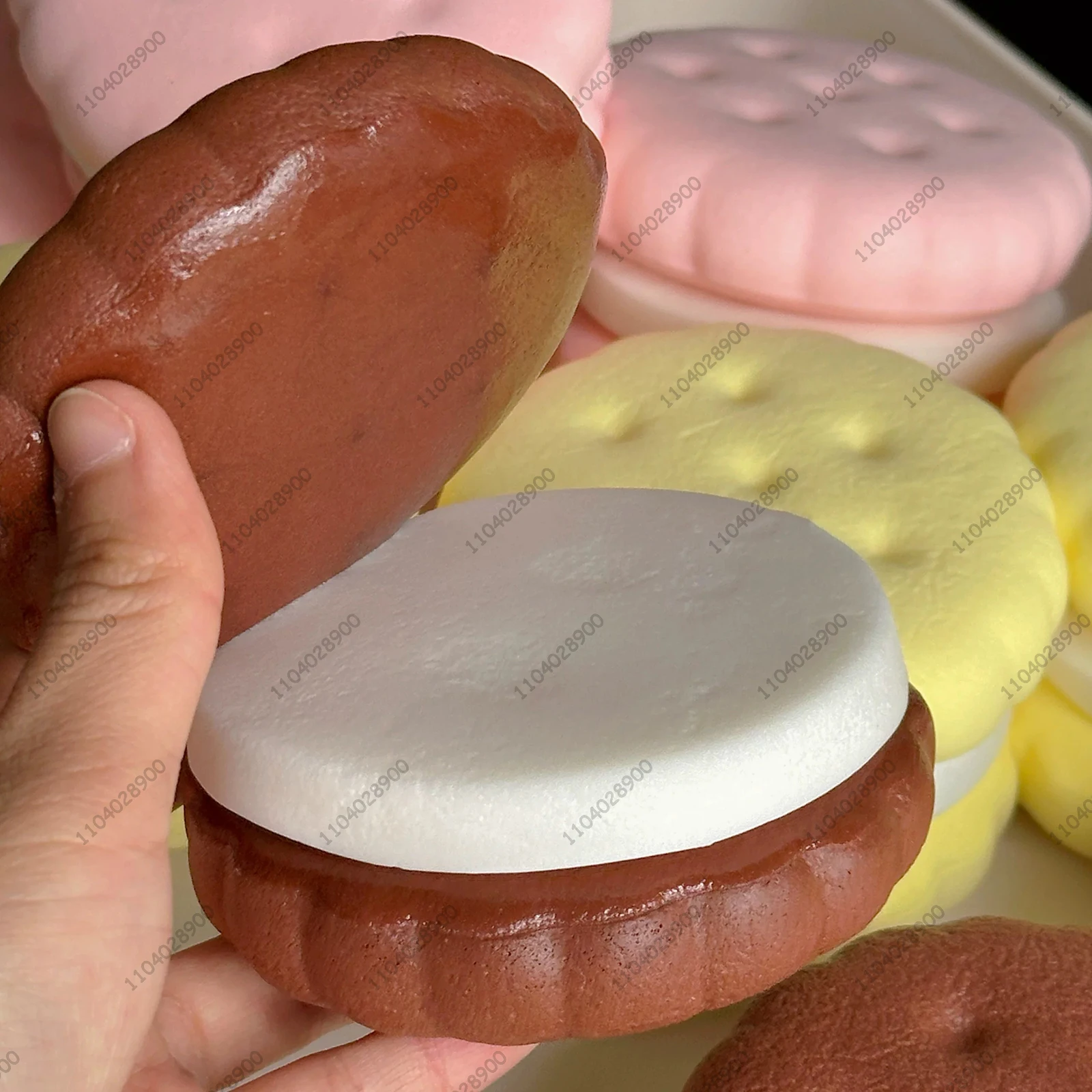 핫! 스퀴시 모형 케이크 스퀴즈 장난감 피젯 토이 큰 쿠키 비스킷 슬로우 라이징 불안 완화 스트레스 해소 스퀴시 선물 성인 어린이용