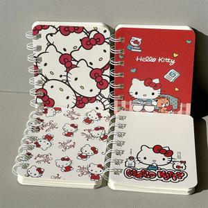 미니 A7 코일 노트 헬로 키티 노트 도서 1/4PS/세트 일기 스케치 도서 학교 용품 편지지 Scribed Diary