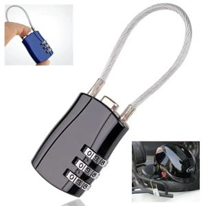 1개 3자리 조합 고보안 TSA 세관 잠금 장치 헬멧 잠금 백팩 트롤리 케이스 수하물 여행가방 비밀번호 자물쇠