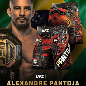 UFC Alexandre Pantoja 토너먼트 짧은 복싱 반바지 남성 통기성 속건성 파이팅 반바지 스트리트 패션 캐주얼 반바지 ﻿