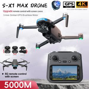 신형 전문가용 S-X1 GPS 드론 8K 카메라 3축 짐벌 항공 촬영 스크린 리모컨 5G WIFI FPV 보안 드론